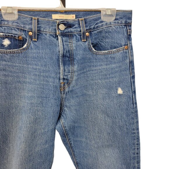 Levi's Women's Distressed Blue Jeans - Picture 11 of 13